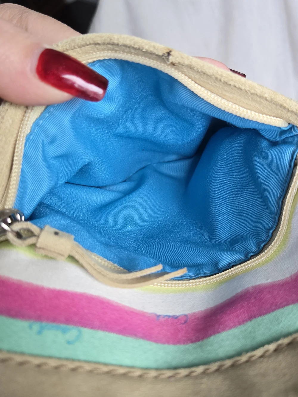 Coach Hampton Watercolor Stripe Crossbody Bag - Picture 8 of 10